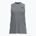 Vyriški treniruočių marškinėliai Under Armour Left Chest Cut Off Tank steel light heather/black