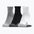 Under Armour Heatgear Quarter sportinės kojinės 3 poros pilka/juoda/balta 1353262