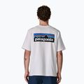 Vyriški žygio marškinėliai Patagonia P-6 Logo Responsibili-Tee white 4