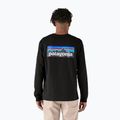 Vyriški žygio marškinėliai ilgomis rankovėmis Patagonia P-6 Logo Responsibili black 3
