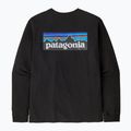 Vyriški žygio marškinėliai ilgomis rankovėmis Patagonia P-6 Logo Responsibili black 5