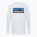 Vyriški marškinėliai ilgomis rankovėmis Patagonia P-6 Logo Responsibili white 2