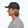 Kepuraitė su snapeliu Patagonia P-6 Logo Trucker navy blue 4