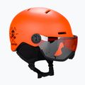 Vaikiškas slidinėjimo šalmas Salomon Grom Visor oranžinis L40836900