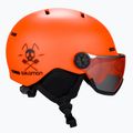 Vaikiškas slidinėjimo šalmas Salomon Grom Visor oranžinis L40836900 4