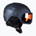Moteriškas slidinėjimo šalmas Salomon Icon LT Visor Photo Sigma S1-S3 navy blue L41529800