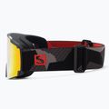 Salomon S/View pilki/raudoni slidinėjimo akiniai L41488000 4