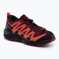 Salomon XA Pro V8 vaikiški bėgimo bateliai dahlia/black/pord