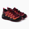 Salomon XA Pro V8 vaikiški bėgimo bateliai dahlia/black/pord 5