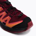 Salomon XA Pro V8 vaikiški bėgimo bateliai dahlia/black/pord 7