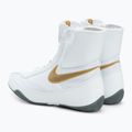 Nike Machomai baltos ir auksinės spalvos bokso bateliai 321819-170 3