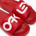 Oakley vyriškos B1B Slide 2.0 šlepetės raudonos FOF100424465 7