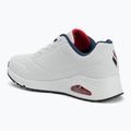 Moteriški batai SKECHERS Uno Stand On Air white durabuck/navy/red trim/mesh 3