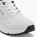 Moteriški batai SKECHERS Uno Stand On Air white durabuck/navy/red trim/mesh 7