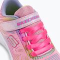 SKECHERS Go Run 600 Shimmer Speeder vaikiški treniruočių bateliai šviesiai rožinės/daugiafunkcinės spalvos 8