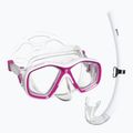 Vaikų nardymo rinkinys Mares Tapu Jr pink/white/clear