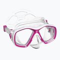 Vaikų nardymo rinkinys Mares Tapu Jr pink/white/clear 2