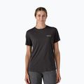 Moteriški marškinėliai Patagonia Cap Cool Merino Blend Graphic Shirt Heritage header/black