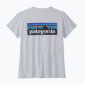 Moteriški žygio marškinėliai Patagonia P-6 Logo Responsibili-Tee white 4