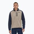 Vyriški Patagonia Better Sweater 1/4 Zip vilnoniai džemperiai su guma, rudai rudos spalvos