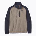 Vyriški Patagonia Better Sweater 1/4 Zip vilnoniai džemperiai su guma, rudai rudos spalvos 3