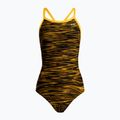 Moteriškas vientisas maudymosi kostiumėlis TYR Fizzy Diamondfit black and gold DFIZ_008_28