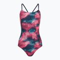 TYR Starhex Cutoutfit moteriškas vientisas maudymosi kostiumėlis raudonas/daugiafunkcis