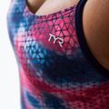 TYR Starhex Cutoutfit moteriškas vientisas maudymosi kostiumėlis raudonas/daugiafunkcis 8