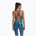 Moteriškas vientisas maudymosi kostiumėlis TYR Thresher Open Back Hyperblitz blue/green 2