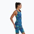 Moteriškas vientisas maudymosi kostiumėlis TYR Thresher Open Back Hyperblitz blue/green 4