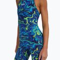 Moteriškas vientisas maudymosi kostiumėlis TYR Thresher Open Back Hyperblitz blue/green 7