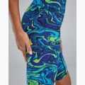 Moteriškas vientisas maudymosi kostiumėlis TYR Thresher Open Back Hyperblitz blue/green 8