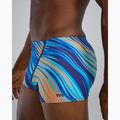 Vyriškos plaukimo trumpikės TYR Durafast Elite Riptidal Square Leg teal/orange 7