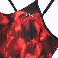 Moteriškas vientisas plaukimo kostiumėlis TYR Durafast Elite Waveform Cutoutfit red 3