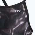 Moteriškas vientisas plaukimo kostiumėlis TYR Durafast Elite Waveform Diamondfit titanium 3