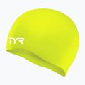 Vaikiška plaukimo kepuraitė TYR Wrinkle-Free Silicone limelight