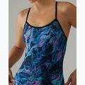 Moteriškas vientisas plaukimo kostiumėlis TYR Durafast Elite Trinityfit blue/pink marmais 7