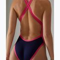 Moteriškas vientisas plaukimo kostiumėlis TYR Durafast Elite Wide Strap Openbackfit navy/pink 6