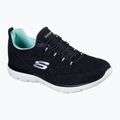 Moteriški treniruočių bateliai SKECHERS Summits Leopard Spot black/aqua 7