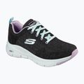 Moteriški treniruočių bateliai SKECHERS Arch Fit Comfy Wave black/lavender 7