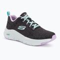 Moteriški treniruočių bateliai SKECHERS Arch Fit Comfy Wave black/lavender