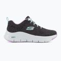 Moteriški treniruočių bateliai SKECHERS Arch Fit Comfy Wave black/lavender 2