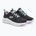 Moteriški treniruočių bateliai SKECHERS Arch Fit Comfy Wave black/lavender 4