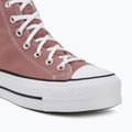 Moteriški sportbačiai Converse Chuck Taylor All Star Lift Hi light saddle/natural ivory 7