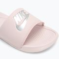 Moteriškos šlepetės Nike Victori One Slide barely rose/barely rose/metallic silver 7