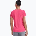Under Armour Tech SSV moteriški treniruočių marškinėliai - Solid 653 pink/silver 1255839 4
