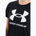 Under Armour Rival Logo moteriški marškinėliai juoda/balta 4