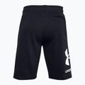 Under Armour Rival Fleece vyriški treniruočių šortai juodi 1357118 4