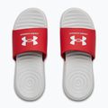 Under Armour Ansa Fix SL vyriškos šlepetės halo grey/red/halo grey 12