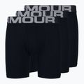 Under Armour vyriški medvilniniai šortai Charged Cotton 6 in 3 Pack, juodi UAR-1363617001